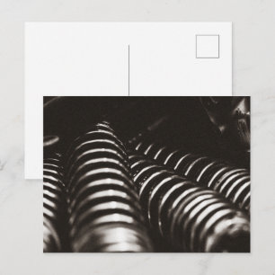 Vintage Motorrad-Motorrad-Fahrradschocks Postkarte