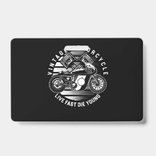 Vintage-Motorrad-Rennsport-Geschenk für Biker Ausweis