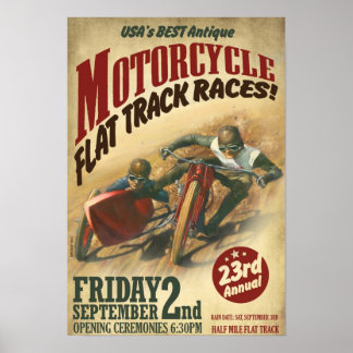 VINTAGE-MOTORRAD-VERANSTALTUNG POSTER