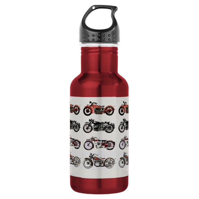 VINTAGE MOTORRÄDER TRINKFLASCHE (Vorderseite)