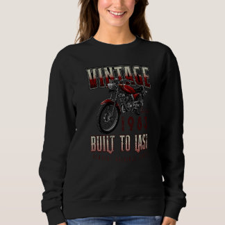 Vintage Motorradfahrer Motorrad Geburtstag Geboren Sweatshirt