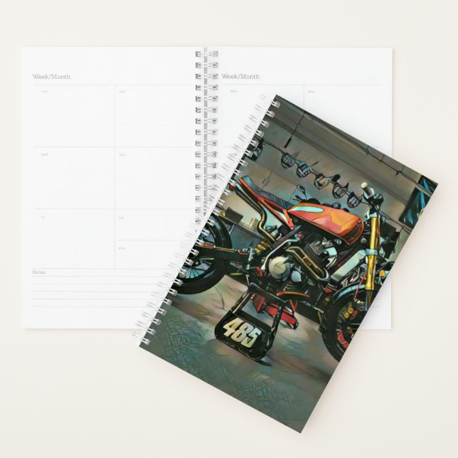 Vintage Motorradkunst Planer (Anzeige)