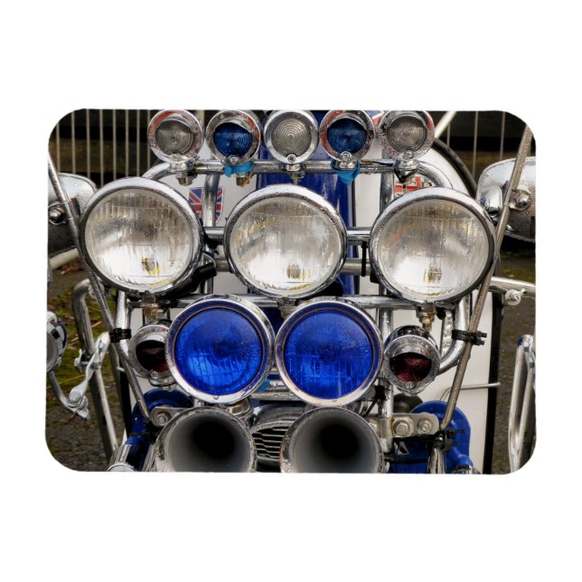 VINTAGE-MOTORROLLER MAGNET (Horizontal)