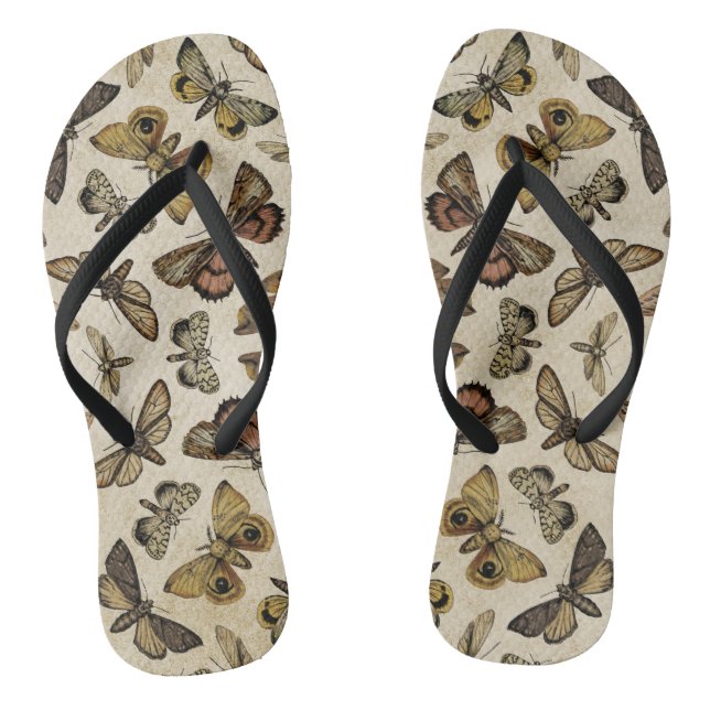 Vintage Motten Flip Flops (Fußbett)