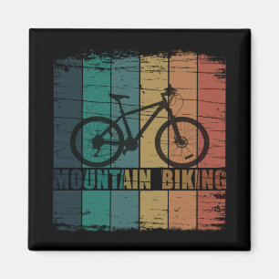 Vintage-Mountainbike-Fahren Magnet