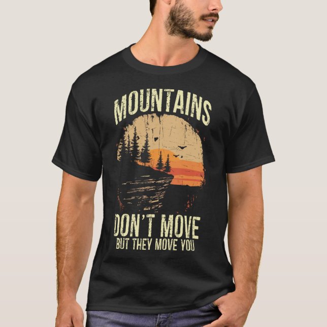 Vintage Mountains Retro Adventure T-Shirt (Vorderseite)