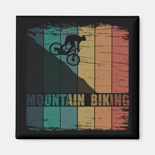 Vintage-MTB-Downhill-Mountainbiking Magnet (Vorne)