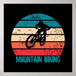 Vintage-MTB-Downhill-Mountainbiking Poster