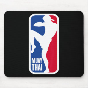 Vintage Muay Thai Kämpfer Mma Straßenkampf Kickbox Mousepad