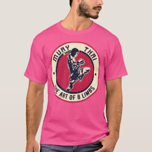 Vintage Muay Thai Karate Tshirt Boxe Mart Mixte