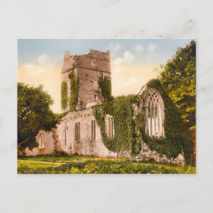 Vintage Muckross Abbey Killarney Irland Postkarte