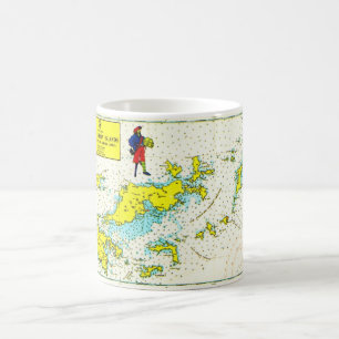 Vintage-Mug Britische Jungferninseln Kaffeetasse