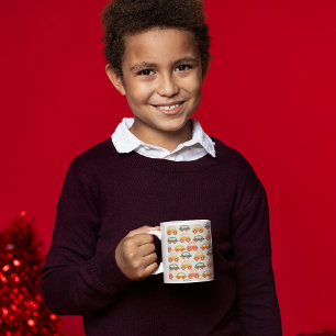 Vintage-Multicolor-Autos-Muster   Kaffeetasse