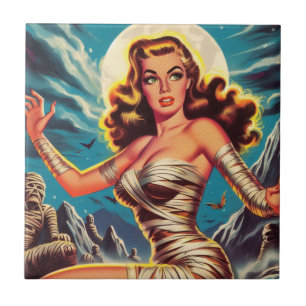 Vintage Mummy Girl Fliese