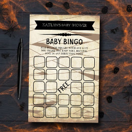 Vintage Mummy | Halloween Baby Shower Bingo
