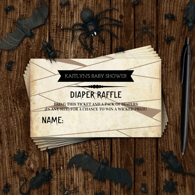 Vintage Mummy | Halloween-Kinderduschmaschine Begleitkarte (Von Creator hochgeladen)