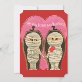 Vintage Mummy Valentines Feiertagskarte