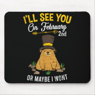 Vintage Murmeltiertag 2. Februar-Feier  Mousepad