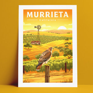Vintage Murrieta Kalifornien Postkarte