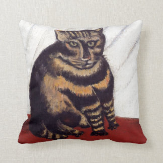 Vintage mürrische Katze Kissen
