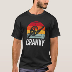 Vintage mürrischer Fahrradfahrer Radfahren T-Shirt