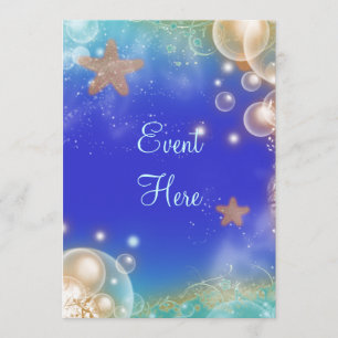 Vintage Muscheln Einladung