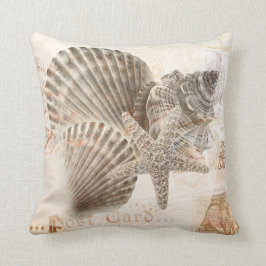 Vintage Muscheln-Kissen Kissen