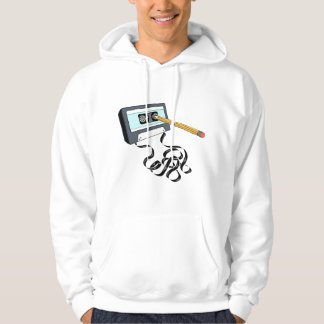 Vintage Musik 80er 90er Mit Bleistift Aufziehen ei Hoodie