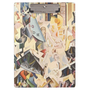 Vintage Musik, Art Deco Jazz, Rhapsody in Blue Klemmbrett