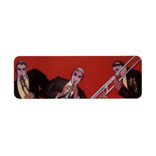 Vintage Musik, Art Deco Musical Jazz Band Jamming (Vorne)