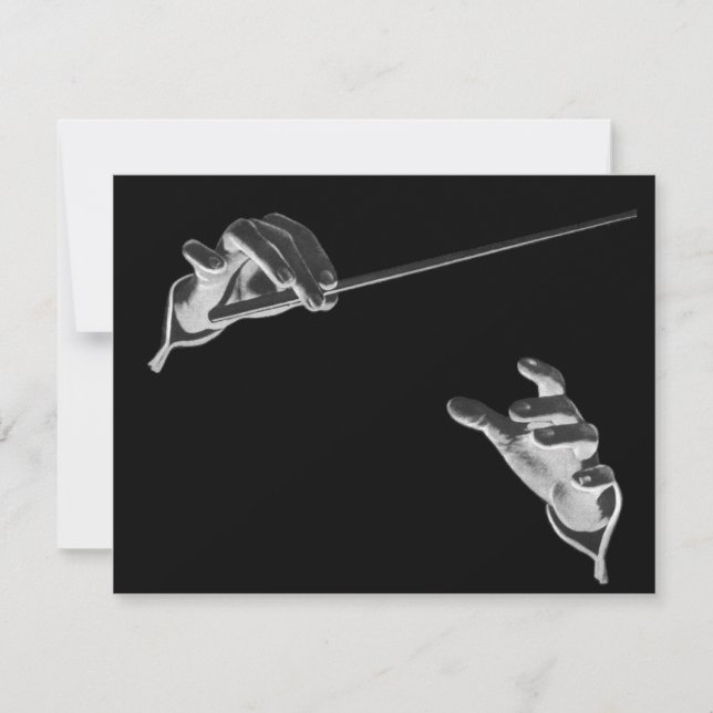 Vintage Musik, Die Hände des Dirigenten mit einem  (Vorderseite)