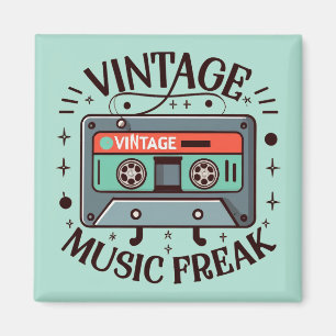 Vintage Musik Freak Magnet