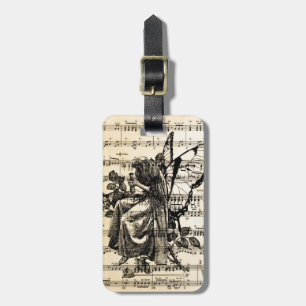 Vintage Musik Gepäckanhänger
