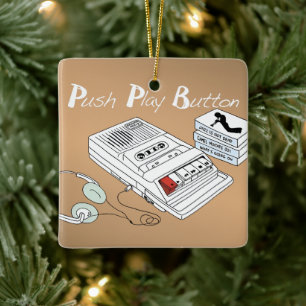 Vintage-Musik Keramikornament