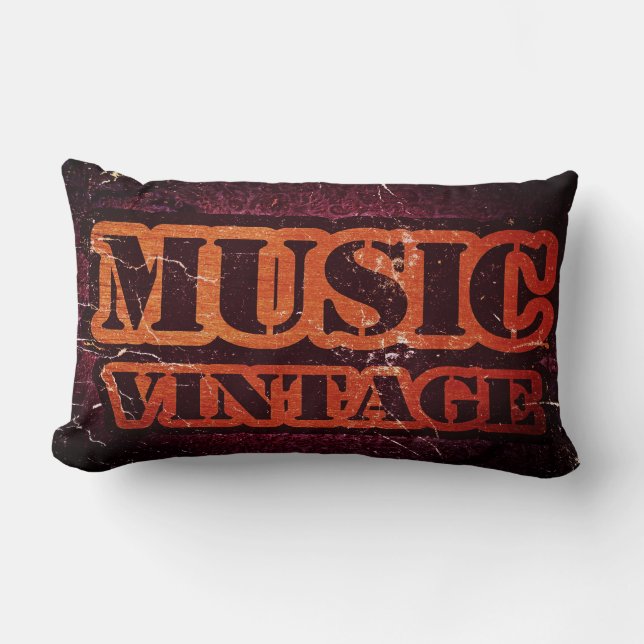 Vintage Musik Lendenkissen (Vorderseite)