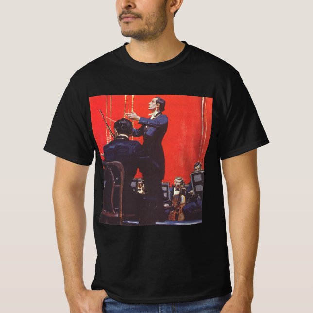 Vintage Musik, Orchestrierung T-Shirt (Vorderseite)