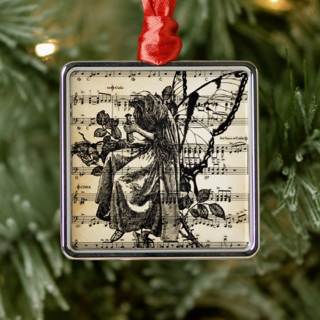 Vintage Musik Ornament Aus Metall (Baum)