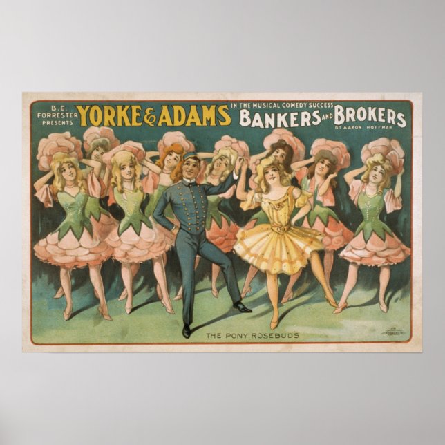 Vintage Musiker und Broker Poster (Vorne)