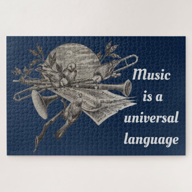 Vintage Musikliebhaber - Musikinstrumente (Horizontal)