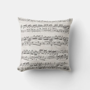 Vintage Musiknote Kissen