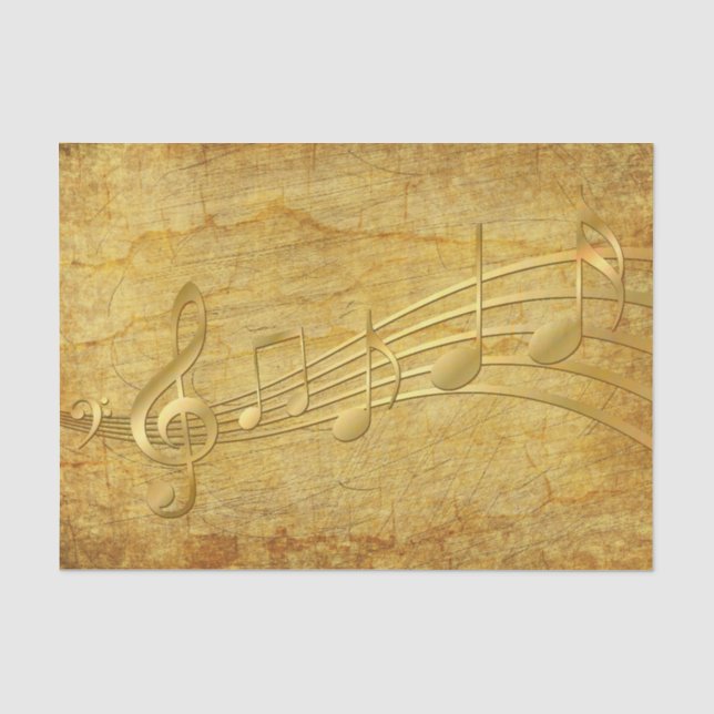 Vintage Musiknoten Seidenpapier (Vorderseite)