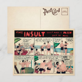 Vintage Muskelwerbung Postkarte