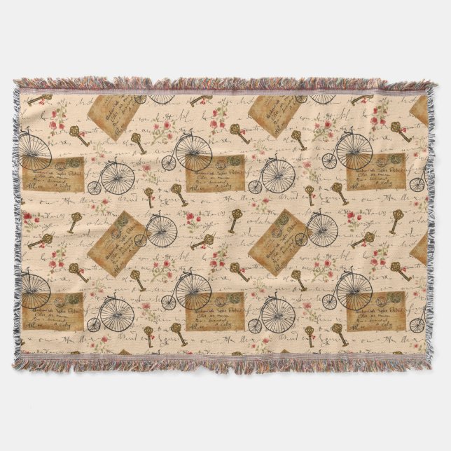 Vintage-Muster Decke (Vorderseite)
