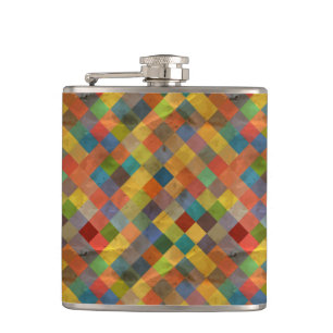 Vintage-Muster. Geometrisch. Flachmann