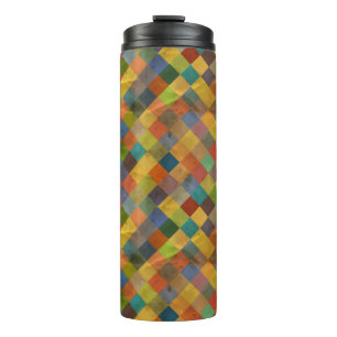 Vintage-Muster. Geometrisch. Thermosbecher