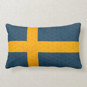 Vintage Muster-Schwede-Flagge Lendenkissen