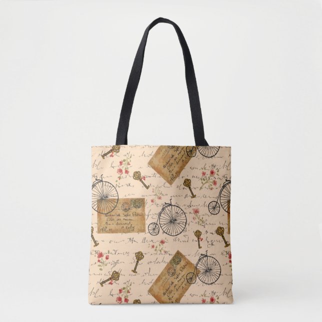 vintage Muster Tasche (Vorderseite)