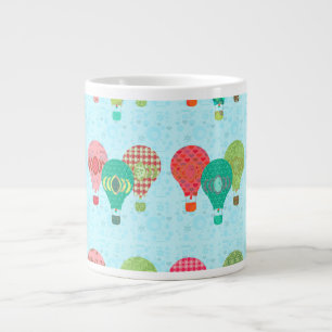Vintage Musteranzeige für Heißluftballon Jumbo-Tasse