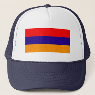 Vintage Musterarmenian-Flagge Truckerkappe