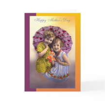 Vintage Mütter-Tagesmädchen